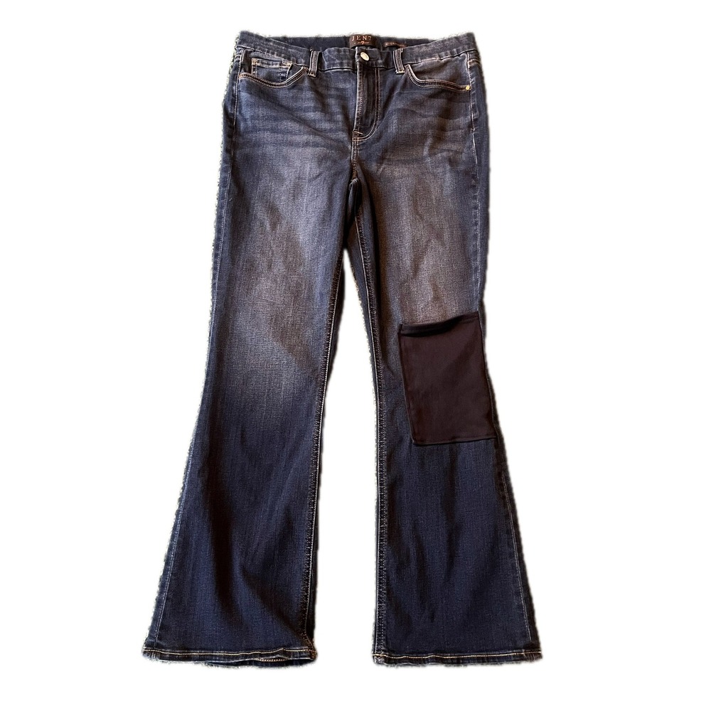 Y2K Jen7 by 7 For All Mankind Slim Bootcut Jeans Dark Wash 10P Denim Funky Fall